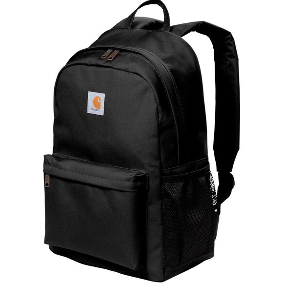 (NWT) Carhatt Canvas Backpack Work School Travel Heavyduty Bookbag Black - Picture 3 of 6